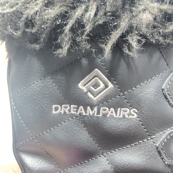 DreamPairs WarmThinsulate Waterproof Lace Up Snow Boot Faux Fur Trim Women's 7 - Picture 4 of 9